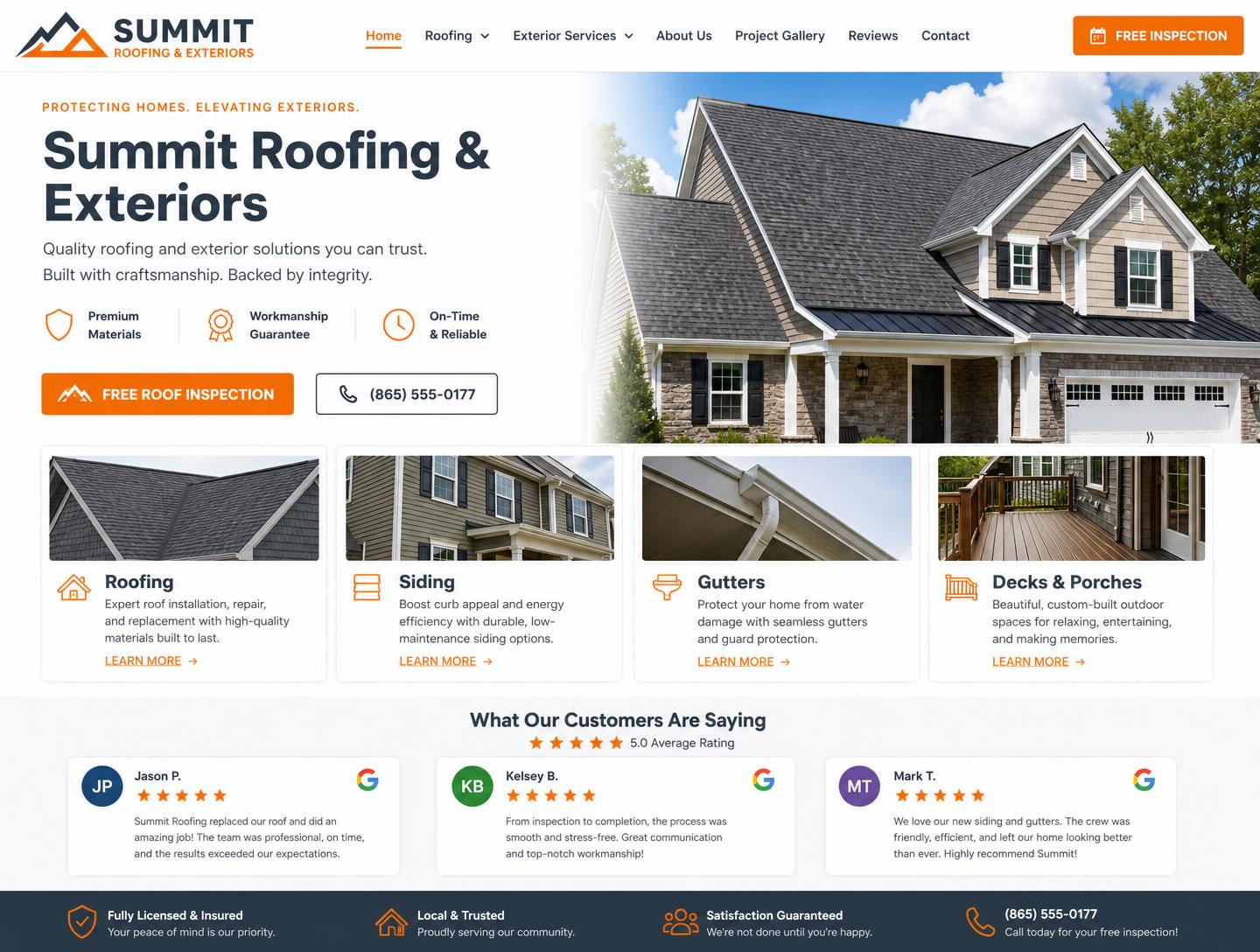After — SiteCrew redesign